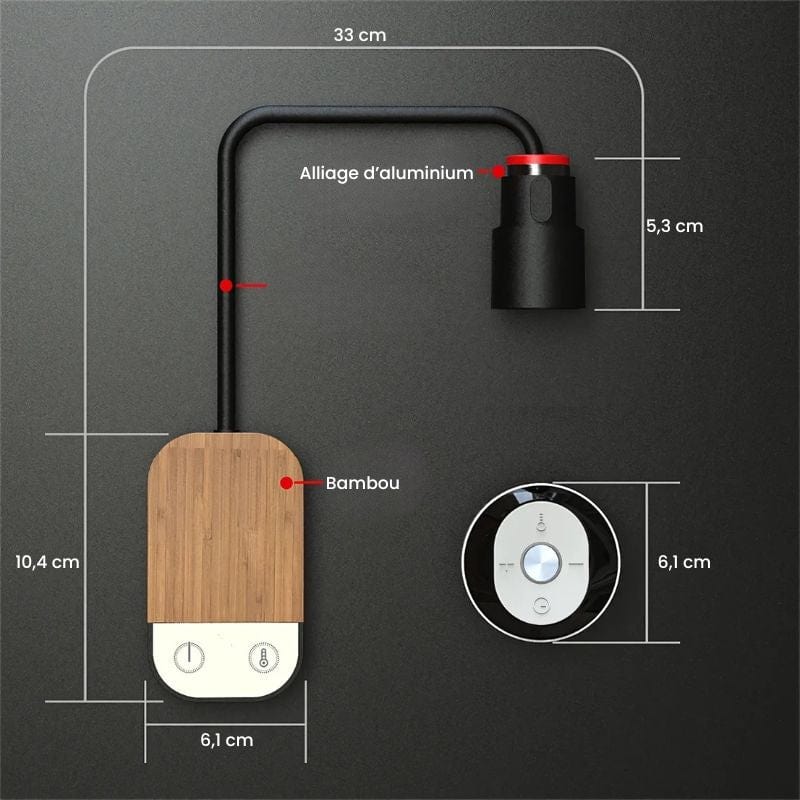 Applique Murale à Batterie Rechargeable – Illuminez Facilement Sans Fil