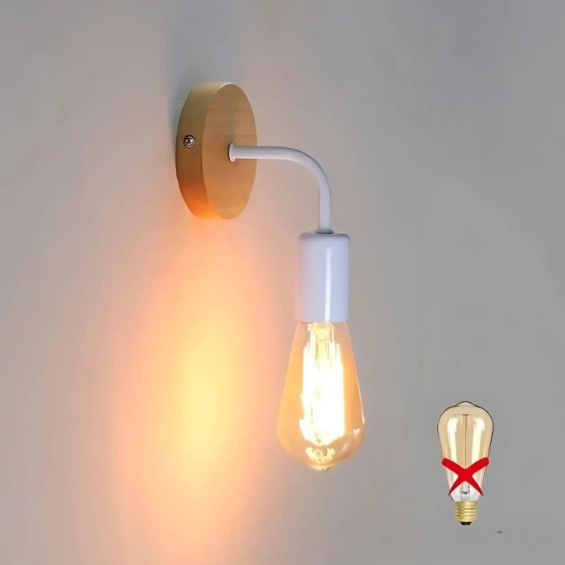 Applique Murale Bois et Blanc