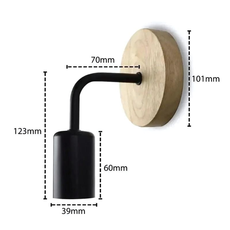 Applique Murale Bois et Blanc