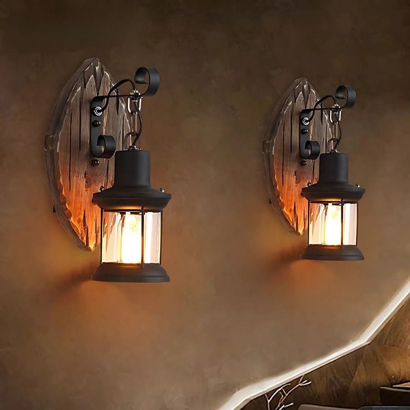 Applique Murale Bois Industrielle – Illuminez Votre Intérieur avec Style Unique