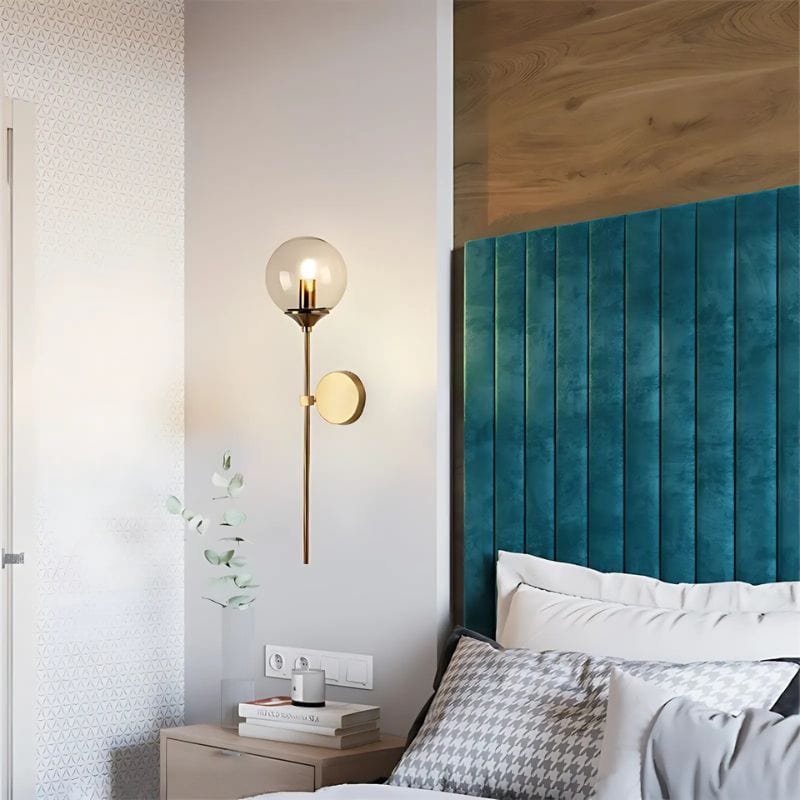Applique Murale en Verre Transparent – Illuminez Votre Intérieur avec Élégance