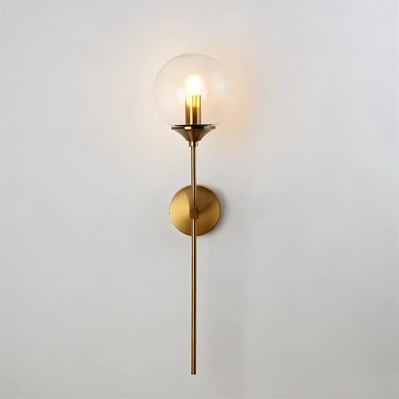 Applique Murale en Verre Transparent – Illuminez Votre Intérieur avec Élégance