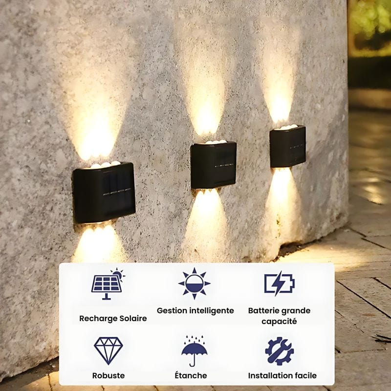 Applique Murale Extérieur pour Terrasse Solaire – Illuminez Votre Espace avec Style