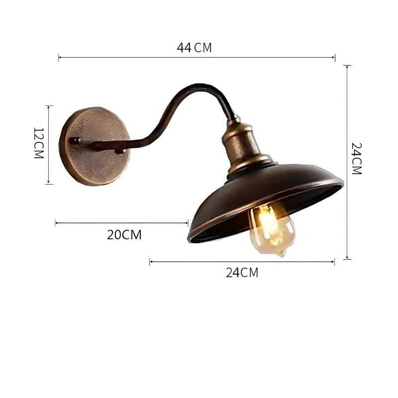 Applique Murale Extérieure Industrielle – Illuminez avec Style Unique