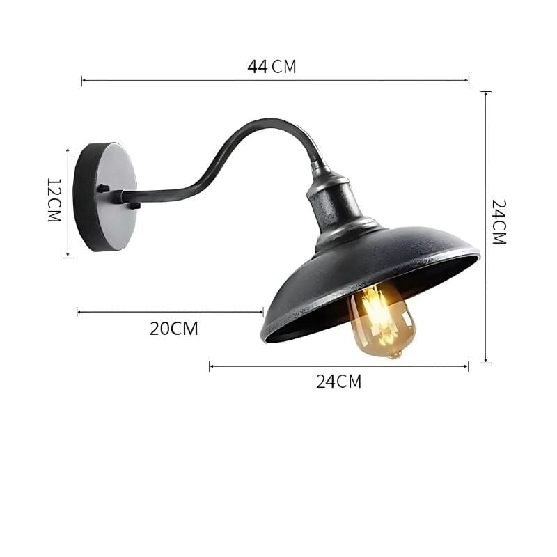 Applique Murale Extérieure Industrielle – Illuminez avec Style Unique