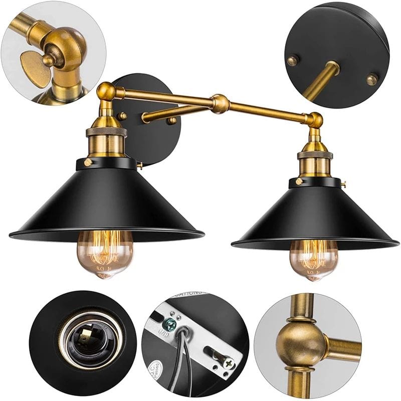 Applique Murale Industrielle Vintage – Illuminez Votre Intérieur avec Style
