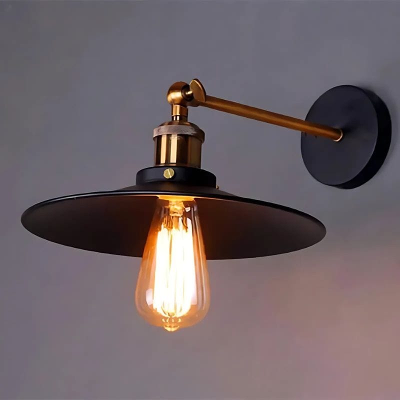 Applique Murale Noire Industrielle – Sublimez Votre Intérieur avec Style Unique