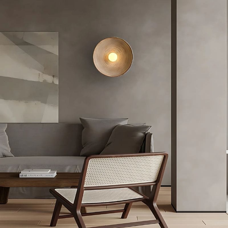 Applique Murale Ronde Nordique – Illuminez Votre Intérieur avec Style