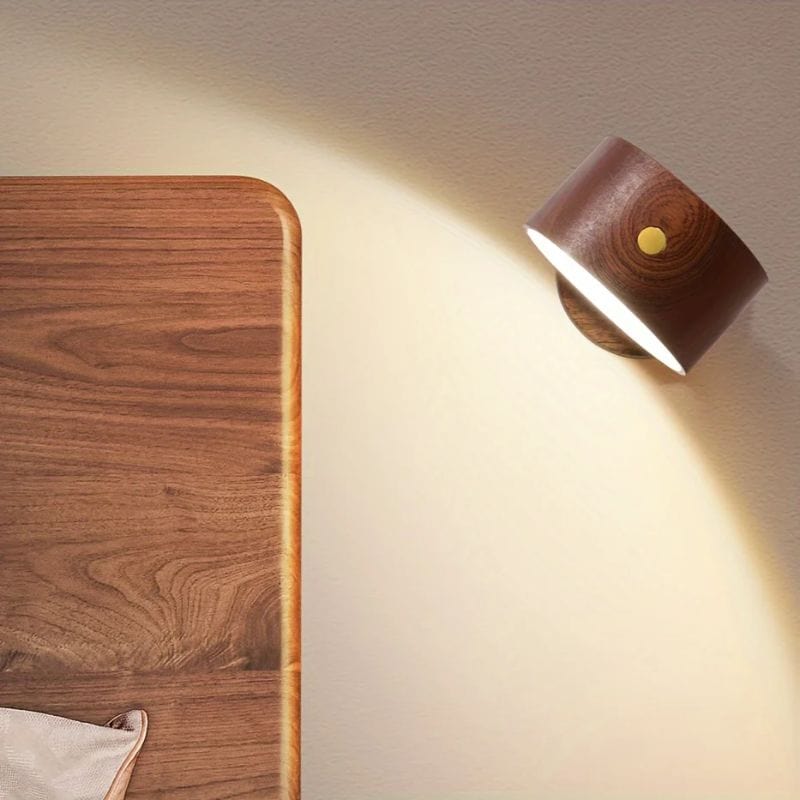Applique Murale Sans Fil Bois – Illuminez Votre Espace avec Élégance