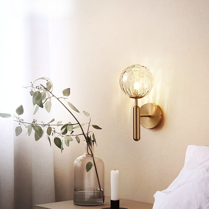 Applique Murale Verre et Métal – Illuminez Votre Intérieur avec Style