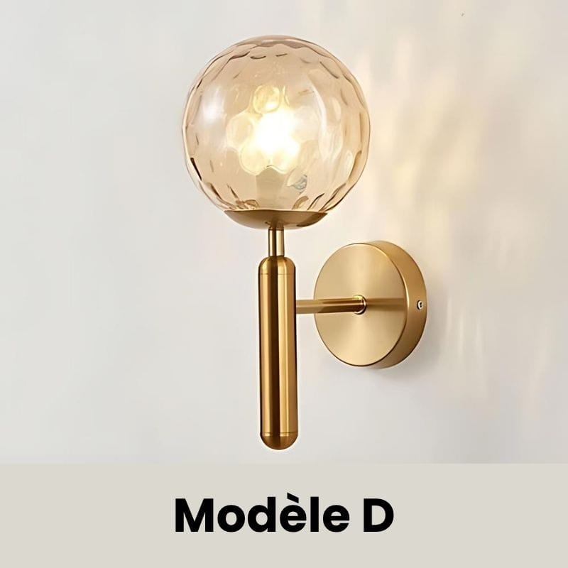 Applique Murale Verre et Métal – Illuminez Votre Intérieur avec Style