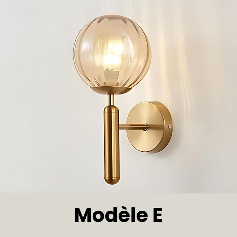 Applique Murale Verre et Métal – Illuminez Votre Intérieur avec Style