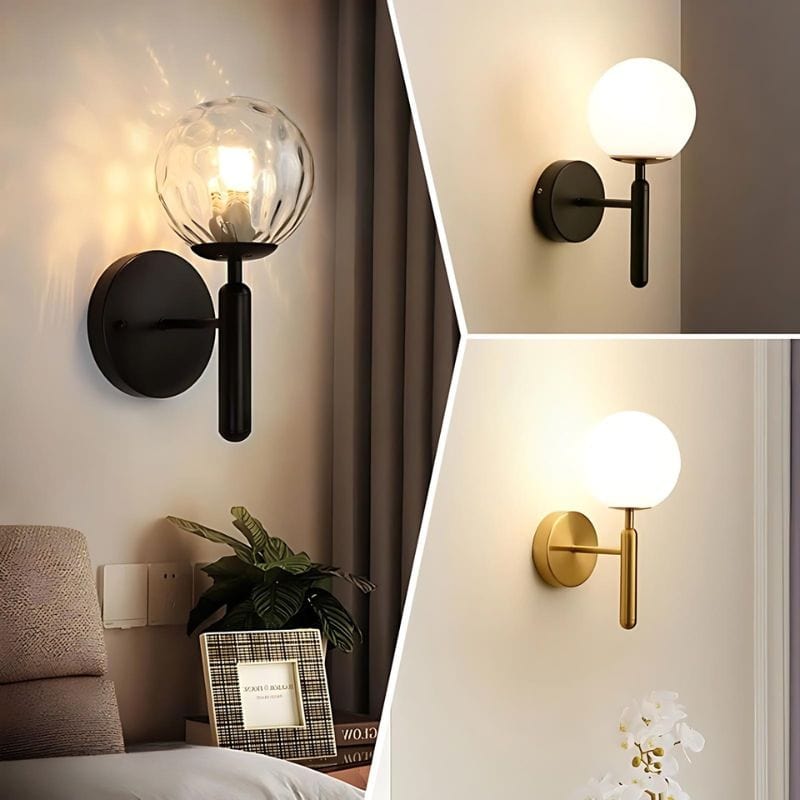 Applique Murale Verre et Métal – Illuminez Votre Intérieur avec Style