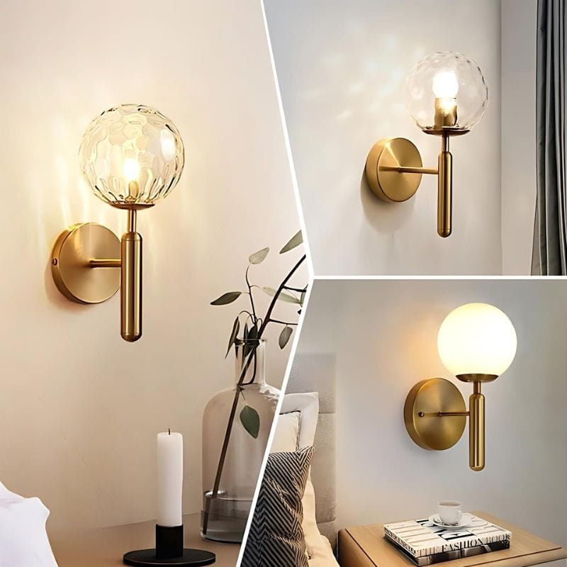 Applique Murale Verre et Métal – Illuminez Votre Intérieur avec Style